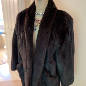 Vintage black mink Jacket